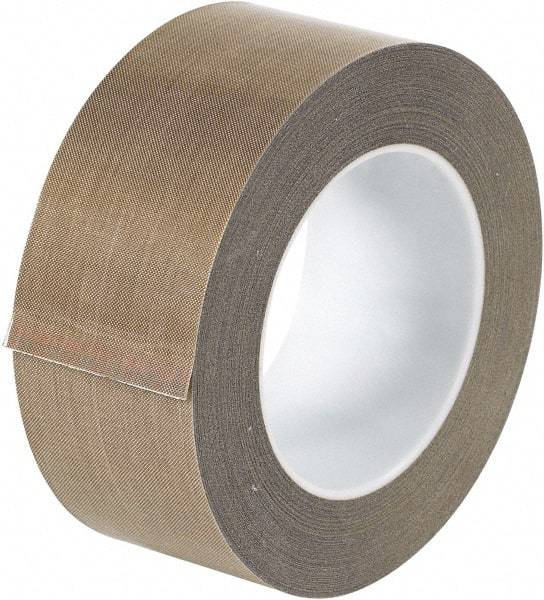 Made in USA - 18 Yd Long x 2" Wide, Brown Silicone PTFE Tape - 5 mil Thick - Americas Tooling