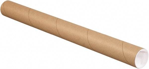 Made in USA - 2" Diam x 15" Long Round Kraft Mailing Tubes - 1 Wall, Kraft (Color) - Americas Tooling