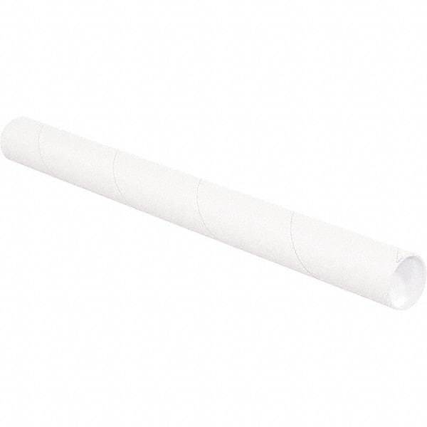 Made in USA - 3" Diam x 12" Long Round White Mailing Tubes - 1 Wall, White - Americas Tooling