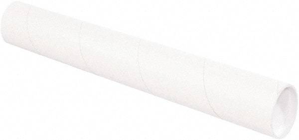 Made in USA - 3" Diam x 30" Long Round White Mailing Tubes - 1 Wall, White - Americas Tooling