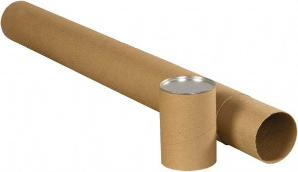 Made in USA - 2" Diam x 43" Long Round Telescoping Mailing Tubes - 2 Walls, Kraft (Color) - Americas Tooling