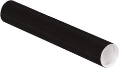 Made in USA - 2" Diam x 12" Long Round Colored Mailing Tubes - 1 Wall, Black - Americas Tooling