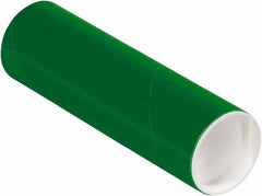 Made in USA - 2" Diam x 6" Long Round Colored Mailing Tubes - 1 Wall, Green - Americas Tooling