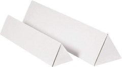 Made in USA - 2" Diam x 36" Long Corrugated Triangular Mailing Tube - 1 Wall, White - Americas Tooling