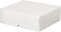 Made in USA - 8" Wide x 8-5/8" Long x 3" High Rectangle Chipboard Box - 1 Wall, White - Americas Tooling