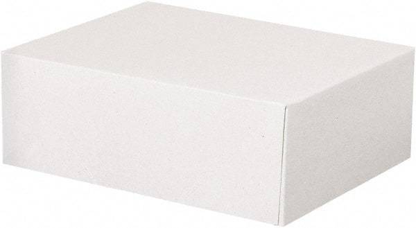 Made in USA - 11" Wide x 8-1/2" Long x 4" High Rectangle Chipboard Box - 1 Wall, White - Americas Tooling