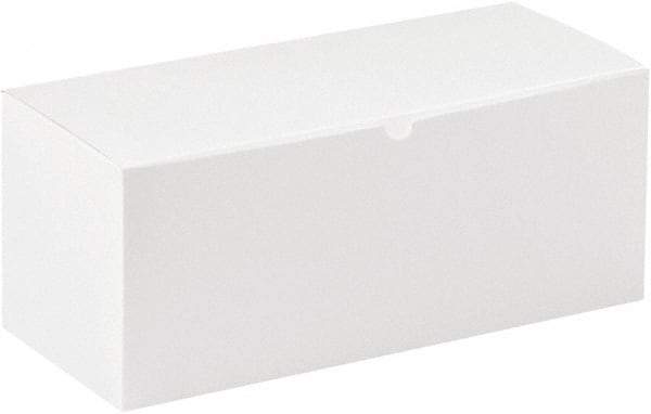 Made in USA - 6" Wide x 14" Long x 6" High Rectangle Chipboard Box - 1 Wall, White - Americas Tooling