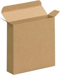 Made in USA - 1-1/4" Wide x 4-13/16" Long x 4-13/16" High Rectangle Chipboard Box - 1 Wall, Kraft (Color) - Americas Tooling