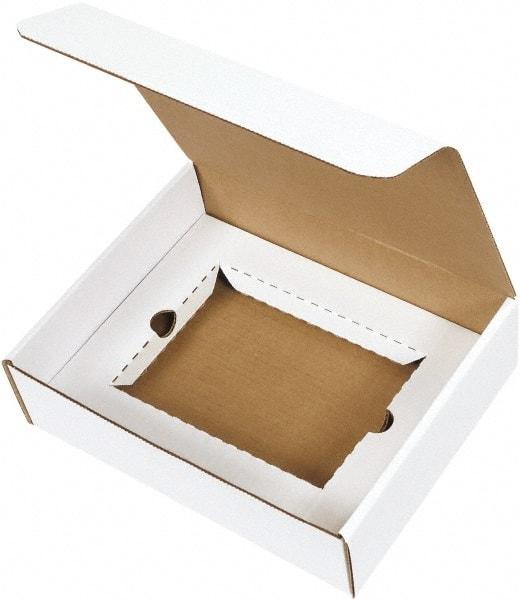 Made in USA - 8-3/4" Wide x 11-1/8" Long x 3" High Rectangle Crush Proof Mailers - 1 Wall, White - Americas Tooling