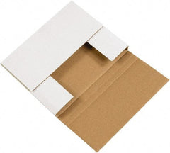 Made in USA - 8-1/4" Wide x 10-1/4" Long x 1-1/4" High Rectangle Crush Proof Mailers - 1 Wall, White - Americas Tooling