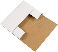 Made in USA - 6-1/2" Wide x 9-1/2" Long x 3-1/2" High Rectangle Crush Proof Mailers - 1 Wall, White - Americas Tooling