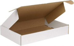 Made in USA - 11-1/8" Wide x 15-1/8" Long x 3" High Rectangle Crush Proof Mailers - 1 Wall, White - Americas Tooling