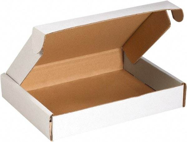 Made in USA - 8" Wide x 12" Long x 2-3/4" High Rectangle Crush Proof Mailers - 1 Wall, White - Americas Tooling