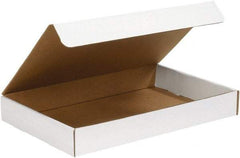 Made in USA - 11-1/4" Wide x 17-1/4" Long x 4" High Rectangle Crush Proof Mailers - 1 Wall, White - Americas Tooling