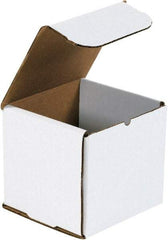 Made in USA - 4" Wide x 4" Long x 4" High Rectangle Crush Proof Mailers - 1 Wall, White - Americas Tooling