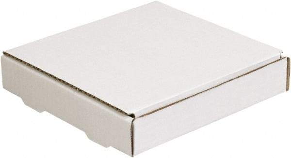 Made in USA - 8" Wide x 8" Long x 1-1/4" High Rectangle Crush Proof Mailers - 1 Wall, White - Americas Tooling