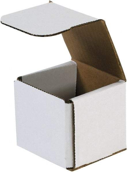 Made in USA - 7" Wide x 7" Long x 6" High Rectangle Crush Proof Mailers - 1 Wall, White - Americas Tooling