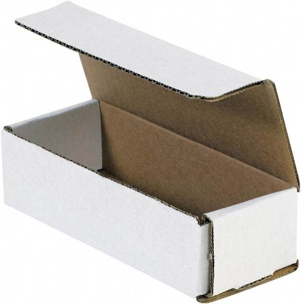 Made in USA - 2-1/2" Wide x 6-1/2" Long x 1-3/4" High Rectangle Crush Proof Mailers - 1 Wall, White - Americas Tooling