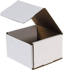 Made in USA - 6" Wide x 6" Long x 4" High Rectangle Crush Proof Mailers - 1 Wall, White - Americas Tooling