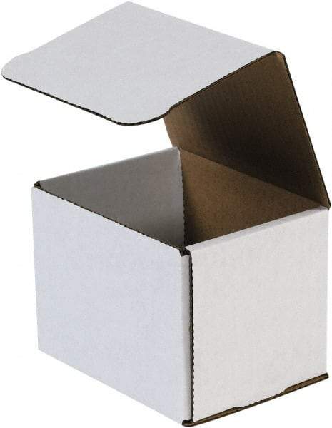 Made in USA - 4" Wide x 5" Long x 4" High Rectangle Crush Proof Mailers - 1 Wall, White - Americas Tooling