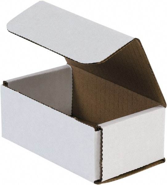 Made in USA - 3" Wide x 5" Long x 2" High Rectangle Crush Proof Mailers - 1 Wall, White - Americas Tooling