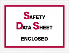 Value Collection - 1,000 Piece, 6-1/2" Long x 5" Wide, Packing List Envelope - Material Safety Data Sheets Enclosed, Printed & Clear - Americas Tooling