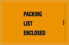 Value Collection - 1,000 Piece, 5-1/4" Long x 8" Wide, Packing List Envelope - Packing List Enclosed, Orange - Americas Tooling