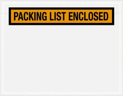 Value Collection - 1,000 Piece, 7" Long x 5-1/2" Wide, Packing List Envelope - Packing List Enclosed, Orange - Americas Tooling