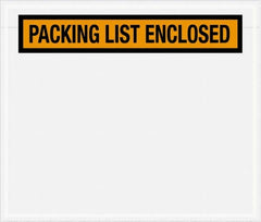 Value Collection - 1,000 Piece, 6-1/2" Long x 5" Wide, Packing List Envelope - Packing List Enclosed, Orange - Americas Tooling