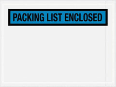 Value Collection - 1,000 Piece, 4-1/2" Long x 6" Wide, Packing List Envelope - Packing List Enclosed, Blue - Americas Tooling