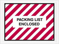 Value Collection - 1,000 Piece, 4-1/2" Long x 6" Wide, Packing List Envelope - Packing List Enclosed, Red/White - Americas Tooling