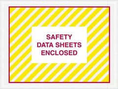 Value Collection - 1,000 Piece, 4-1/2" Long x 6" Wide, Packing List Envelope - Material Safety Data Sheets Enclosed, Printed & Clear - Americas Tooling