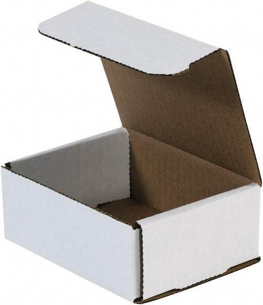 Made in USA - 7" Wide x 8" Long x 2" High Rectangle Crush Proof Mailers - 1 Wall, White - Americas Tooling