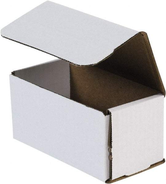 Made in USA - 6" Wide x 12" Long x 6" High Rectangle Crush Proof Mailers - 1 Wall, White - Americas Tooling