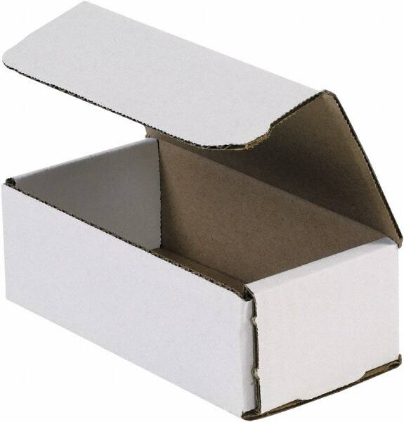 Made in USA - 6" Wide x 12" Long x 4" High Rectangle Crush Proof Mailers - 1 Wall, White - Americas Tooling