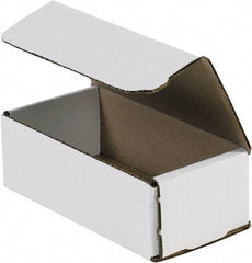 Made in USA - 3-5/8" Wide x 6" Long x 2" High Rectangle Crush Proof Mailers - 1 Wall, White - Americas Tooling