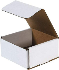 Made in USA - 8" Wide x 8" Long x 3" High Rectangle Crush Proof Mailers - 1 Wall, White - Americas Tooling