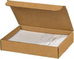 Made in USA - 6-1/2" Wide x 9" Long x 1-3/4" High Rectangle Crush Proof Mailers - 1 Wall, Kraft (Color) - Americas Tooling