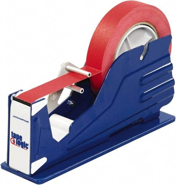 Tape Logic - 1" Wide, Single Roll, Manual Table/Desk Tape Dispenser - Metal, Unlimited Dispensed Tape Length - Americas Tooling