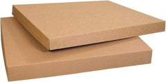 Made in USA - 37-1/4" Wide x 37-1/4" Long x 4" High Rectangle Heavy Duty Corrugated Box - 1 Wall, Kraft (Color), 95 Lb Capacity - Americas Tooling