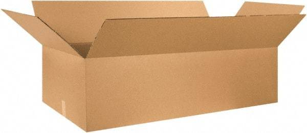 Made in USA - 24" Wide x 48" Long x 12" High Rectangle Heavy Duty Corrugated Box - 2 Walls, Kraft (Color), 100 Lb Capacity - Americas Tooling