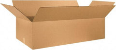 Made in USA - 24" Wide x 48" Long x 12" High Rectangle Heavy Duty Corrugated Box - 2 Walls, Kraft (Color), 100 Lb Capacity - Americas Tooling