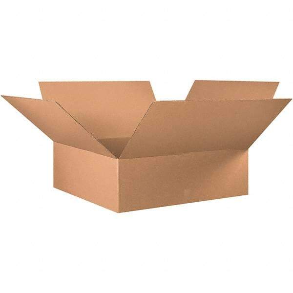 Made in USA - 36" Wide x 36" Long x 12" High Rectangle Corrugated Shipping Box - 1 Wall, Kraft (Color), 65 Lb Capacity - Americas Tooling