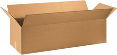 Made in USA - 12" Wide x 36" Long x 10" High Rectangle Corrugated Shipping Box - 1 Wall, Kraft (Color), 65 Lb Capacity - Americas Tooling