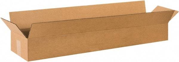 Made in USA - 11" Wide x 42" Long x 6" High Rectangle Corrugated Shipping Box - 1 Wall, Kraft (Color), 65 Lb Capacity - Americas Tooling