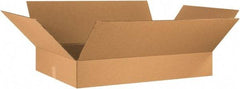 Made in USA - 21" Wide x 34" Long x 6" High Rectangle Corrugated Shipping Box - 1 Wall, Kraft (Color), 65 Lb Capacity - Americas Tooling