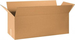 Made in USA - 12" Wide x 32" Long x 12" High Rectangle Corrugated Shipping Box - 1 Wall, Kraft (Color), 65 Lb Capacity - Americas Tooling