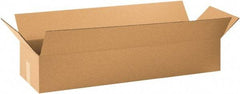 Made in USA - 10" Wide x 34" Long x 6" High Rectangle Corrugated Shipping Box - 1 Wall, Kraft (Color), 65 Lb Capacity - Americas Tooling