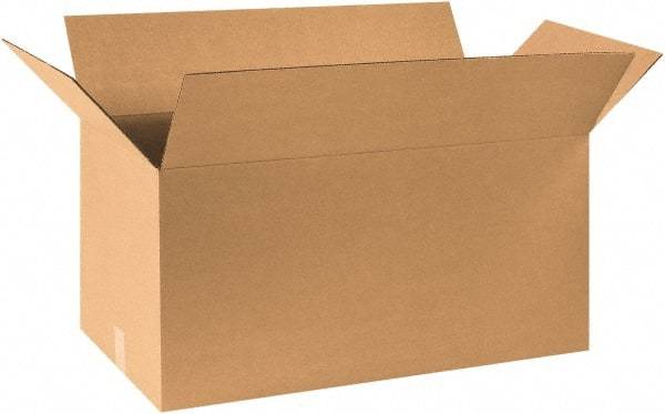 Made in USA - 15" Wide x 30" Long x 15" High Rectangle Corrugated Shipping Box - 1 Wall, Kraft (Color), 65 Lb Capacity - Americas Tooling