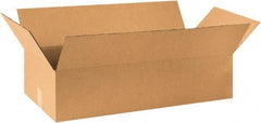 Made in USA - 20" Wide x 36" Long x 9" High Rectangle Corrugated Shipping Box - 1 Wall, Kraft (Color), 65 Lb Capacity - Americas Tooling